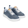 Chambray-Suede-Optic White - Front - Cole Haan Mens GrandPro Rally Canvas Court Shoes