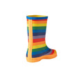 Multicoloured - Back - Hunter Childrens-Kids Original First Classic Rainbow Wellington Boots