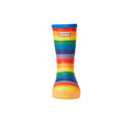 Multicoloured - Front - Hunter Childrens-Kids Original First Classic Rainbow Wellington Boots