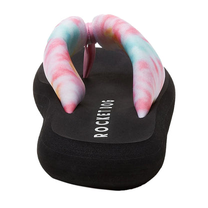 Pastel-Multicoloured - Back - Rocket Dog Womens-Ladies Sunset Puff Tucker Flip Flop