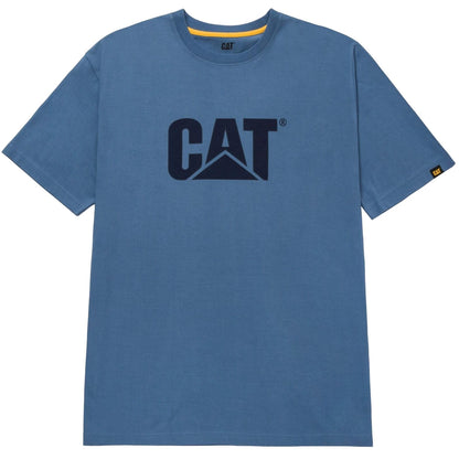 Coronet Blue - Front - CAT Lifestyle Mens Logo T-Shirt