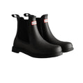 Black - Front - Hunter Mens Commando Chelsea Boots