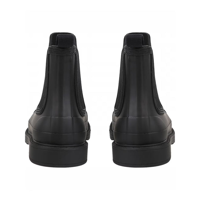 Black - Back - Hunter Womens-Ladies Commando Chelsea Boots