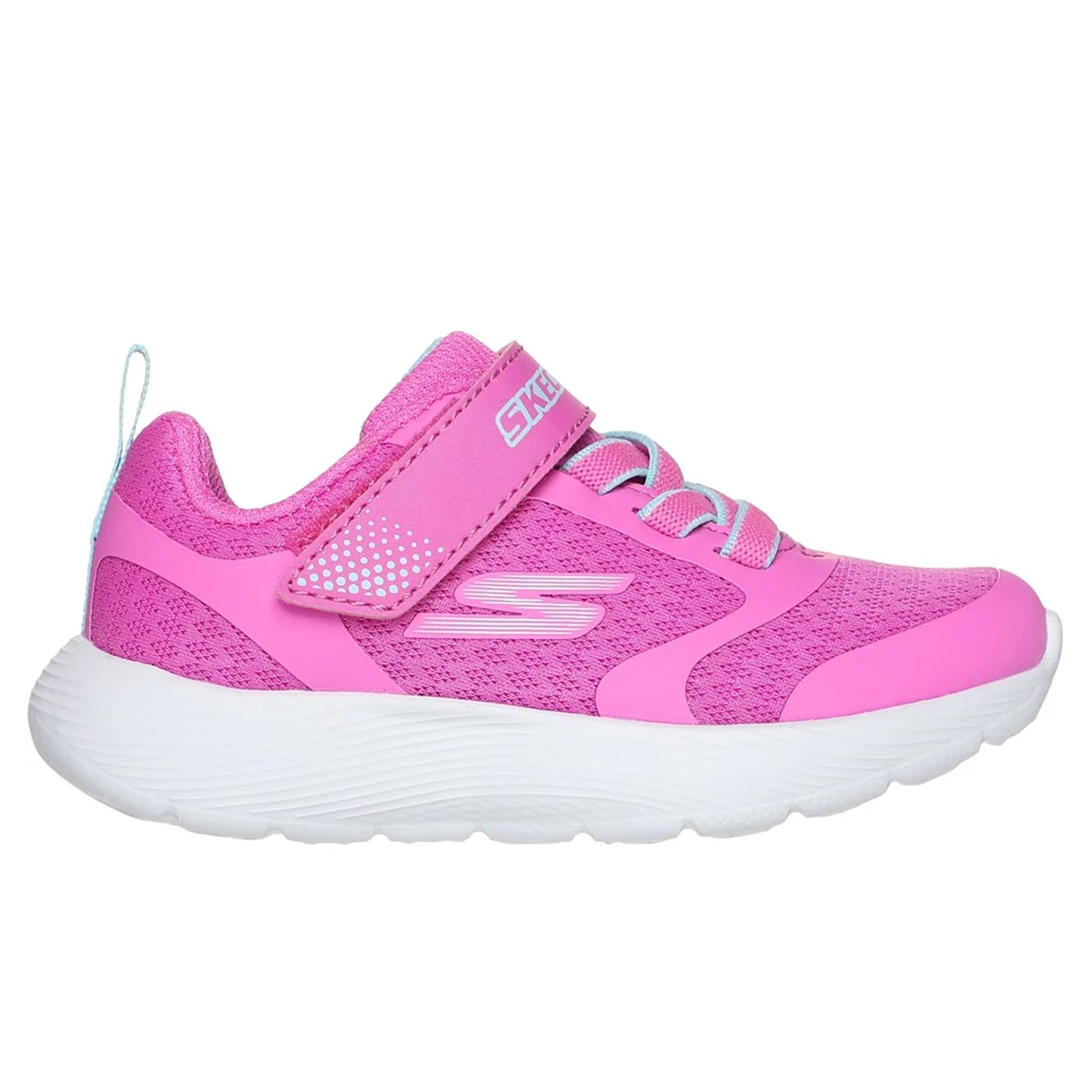 Pink-Aqua - Side - Skechers Girls Venice Cruise Dyna-Lite Trainers