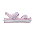 Ballerina Pink-Lavender - Front - Crocs Toddler Crocband Sandals