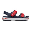 Navy-Varsity Red - Front - Crocs Toddler Crocband Sandals