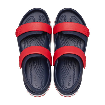 Navy-Varsity Red - Lifestyle - Crocs Toddler Crocband Sandals