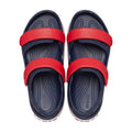 Navy-Varsity Red - Lifestyle - Crocs Toddler Crocband Sandals