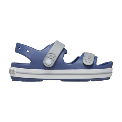 Bijou Blue-Light Grey - Front - Crocs Toddler Crocband Sandals