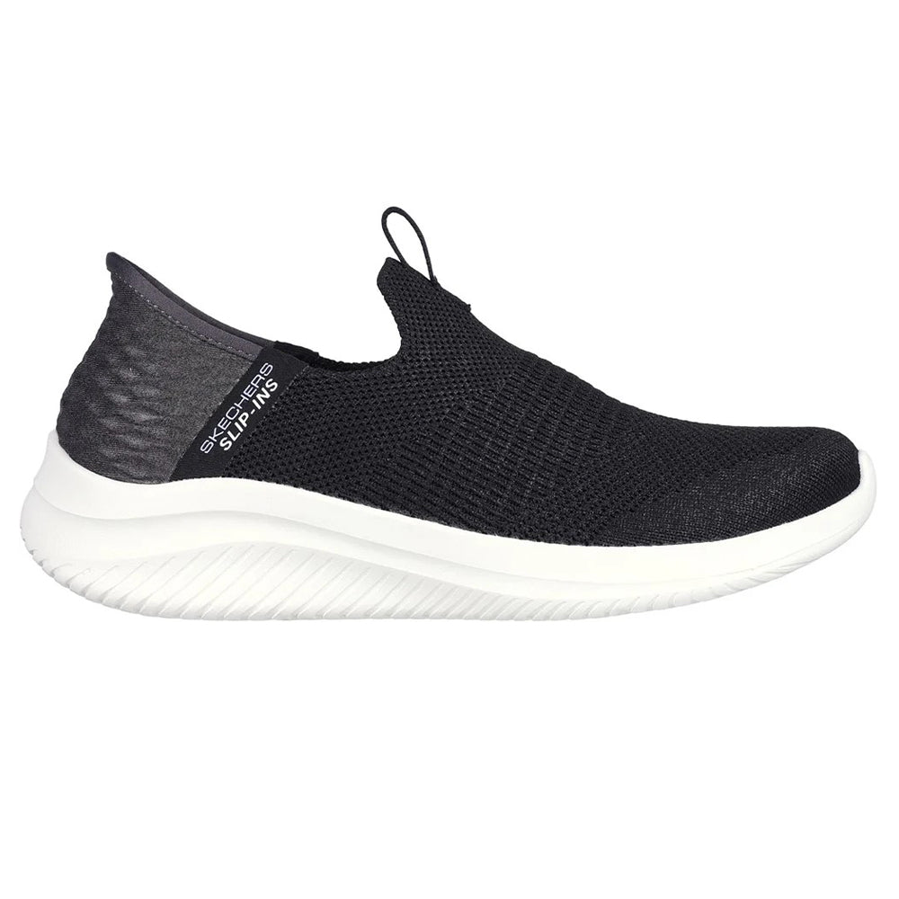 Black - Side - Skechers Womens-Ladies Ultra Flex 3.0 Smooth Step Trainers
