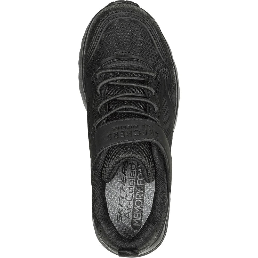 Black - Pack Shot - Skechers Childrens-Kids Uno Lite Worlo Trainers