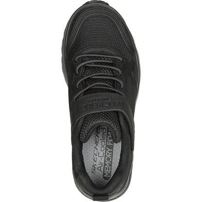 Black - Pack Shot - Skechers Childrens-Kids Uno Lite Worlo Trainers