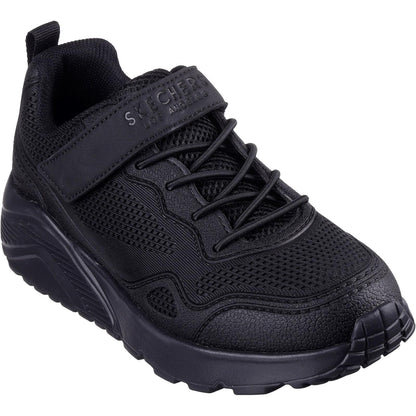 Black - Front - Skechers Childrens-Kids Uno Lite Worlo Trainers