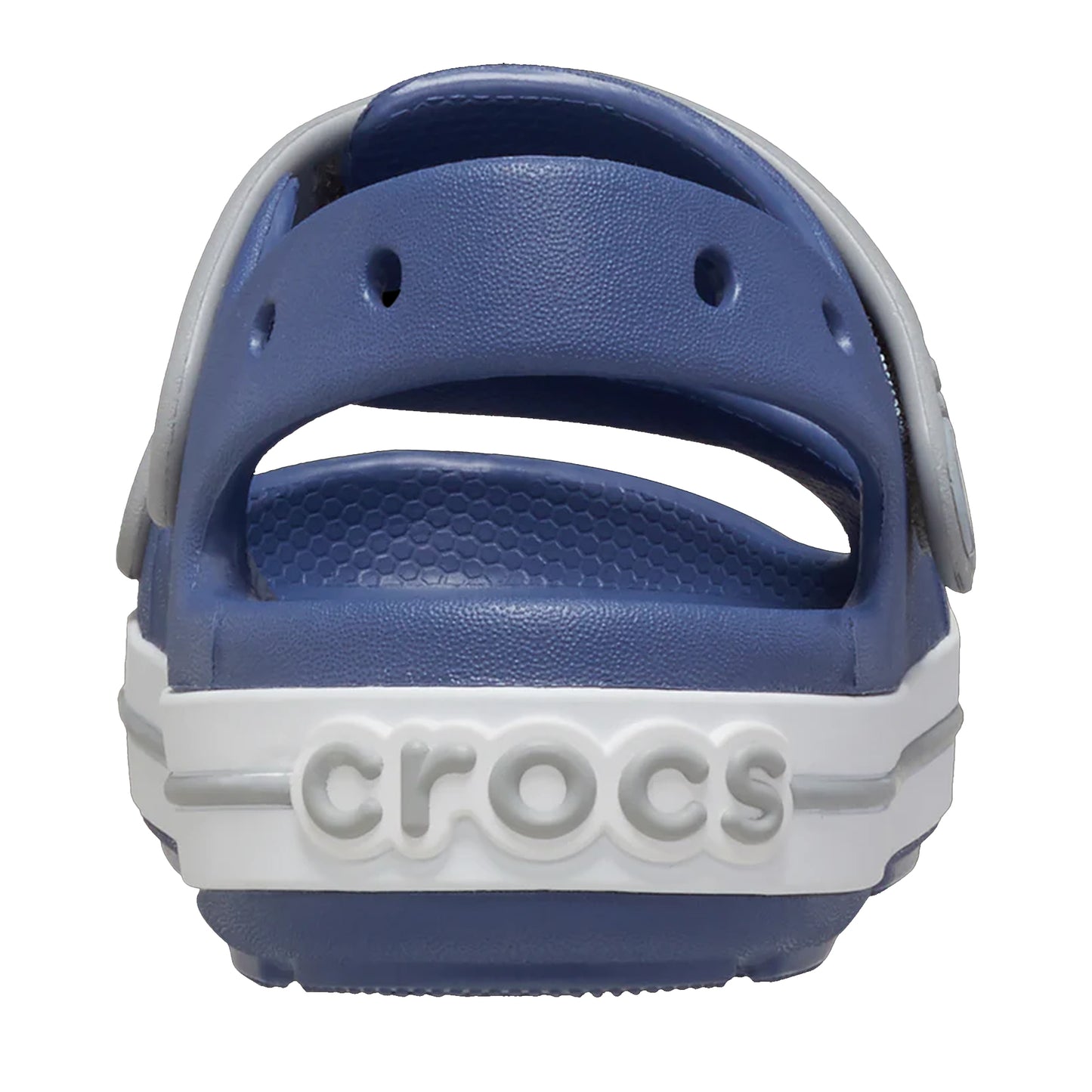 Bijou Blue-Light Grey - Back - Crocs Childrens-Kids Crocband Play Sandals