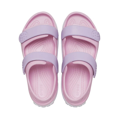 Ballerina Pink-Lavender - Pack Shot - Crocs Childrens-Kids Crocband Play Sandals