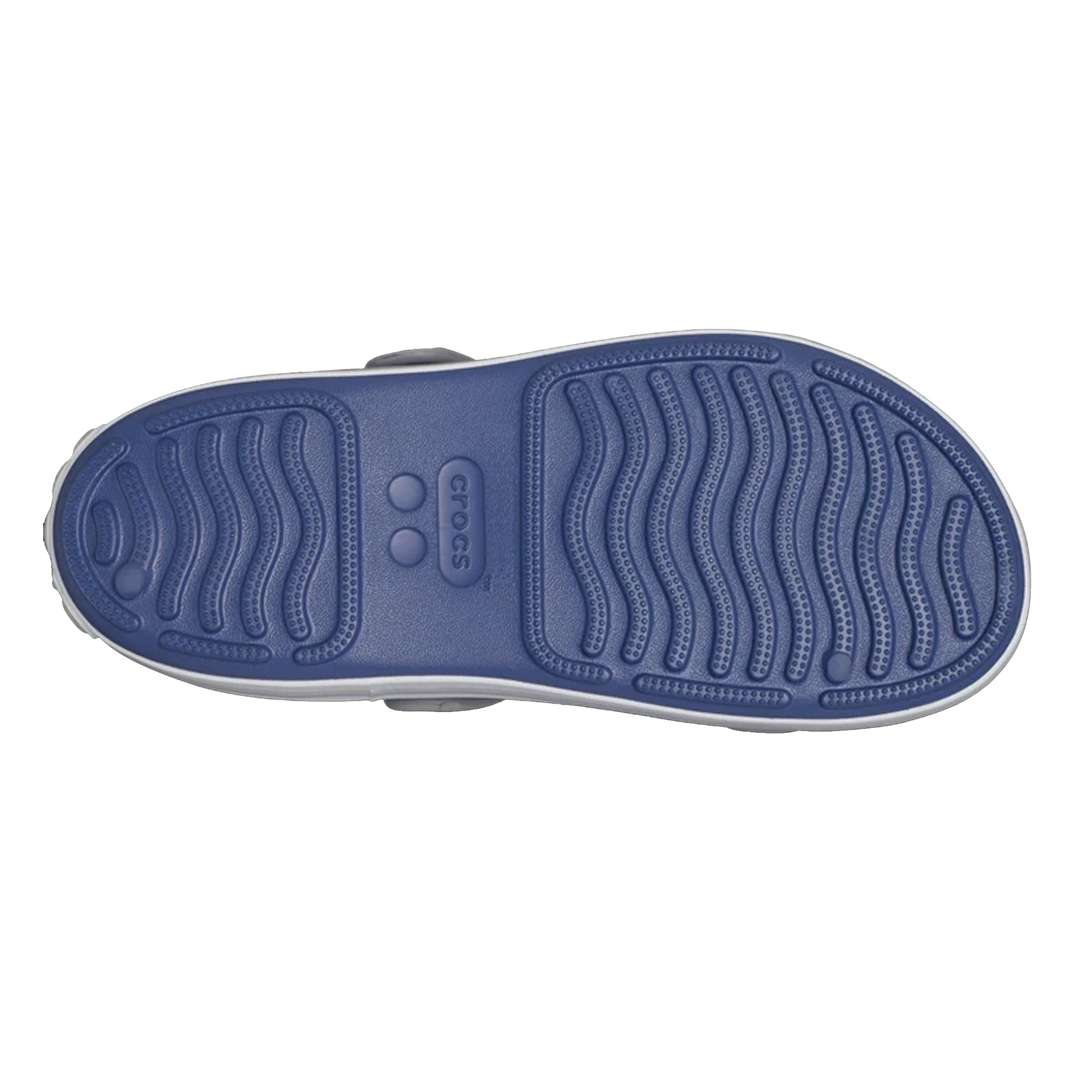 Bijou Blue-Light Grey - Side - Crocs Childrens-Kids Crocband Play Sandals