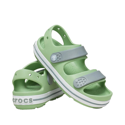 Fair Green-Dusty Green - Close up - Crocs Childrens-Kids Crocband Play Sandals