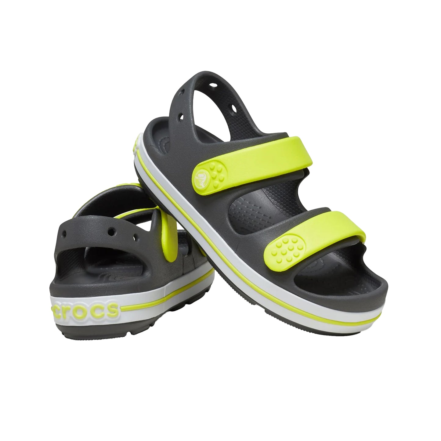Slate Grey-Acidity - Close up - Crocs Childrens-Kids Crocband Play Sandals