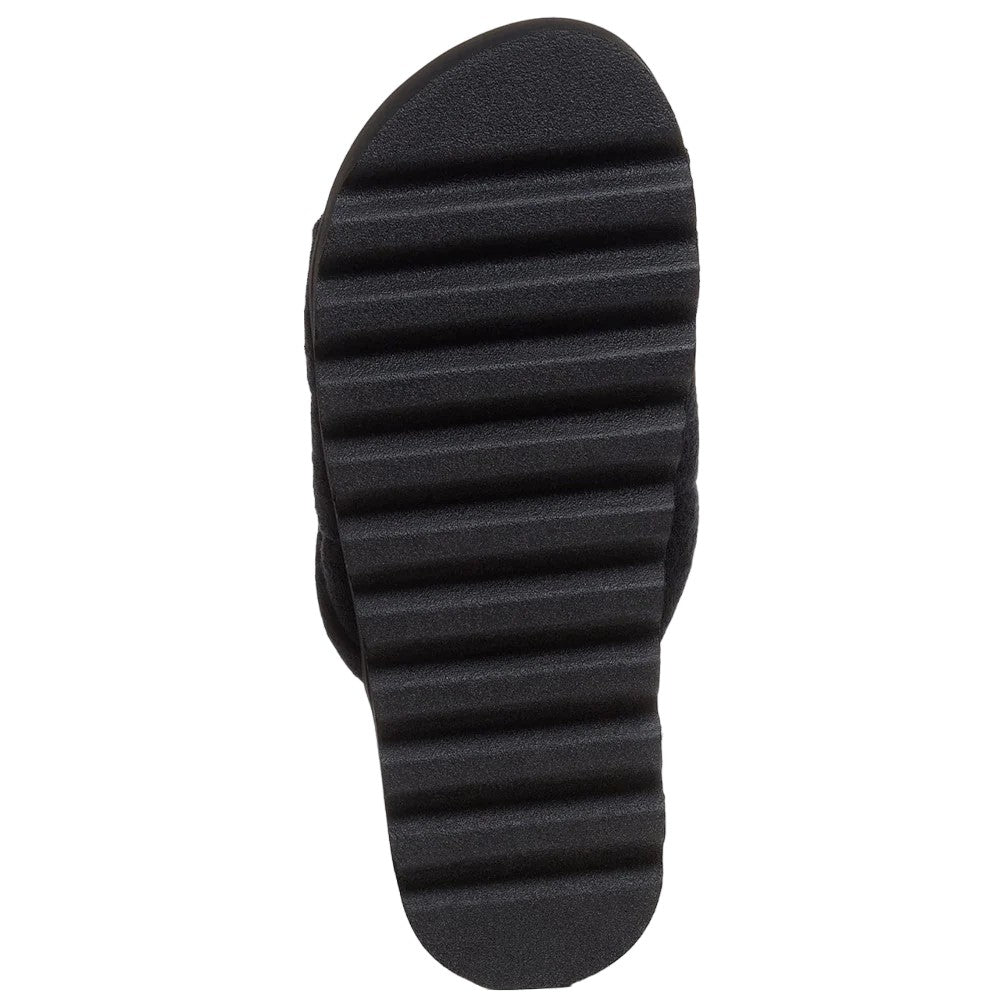 Black - Side - Rocket Dog Womens-Ladies Breeze Atlanta Terrycloth Sandals