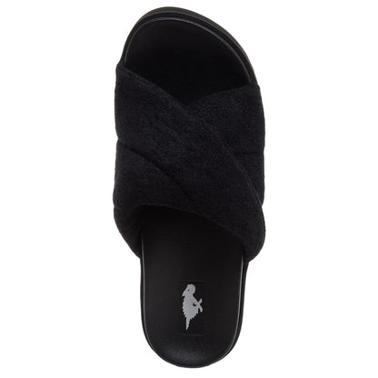 Black - Close up - Rocket Dog Womens-Ladies Breeze Atlanta Terrycloth Sandals