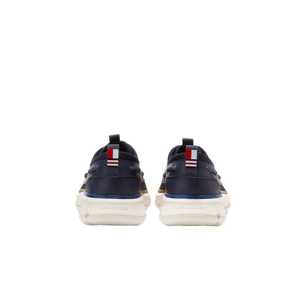 Navy-Sodalite Blue-Ivory - Back - Cole Haan Mens 4.ZeroGrand Regatta Trainers