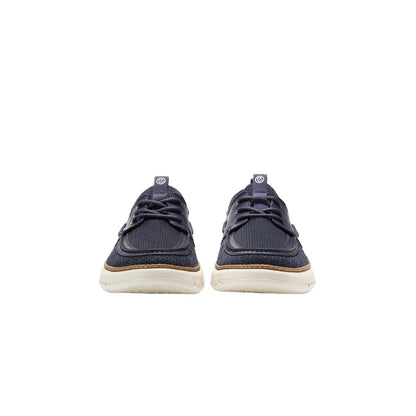 Navy-Sodalite Blue-Ivory - Close up - Cole Haan Mens 4.ZeroGrand Regatta Trainers