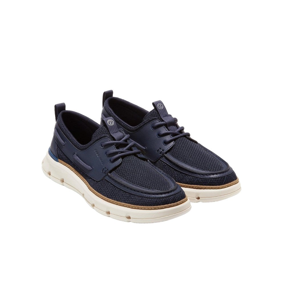 Navy-Sodalite Blue-Ivory - Front - Cole Haan Mens 4.ZeroGrand Regatta Trainers