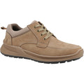 Taupe - Front - Hush Puppies Mens Adam Nubuck Lace Up Trainers