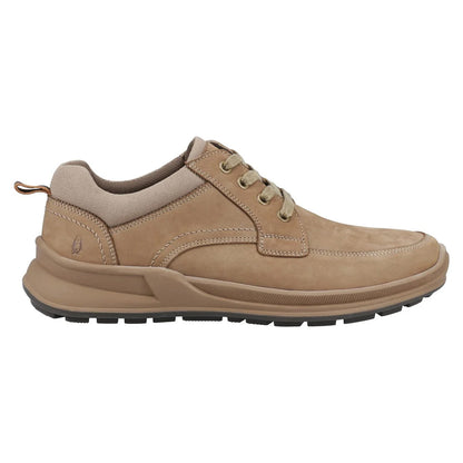 Taupe - Lifestyle - Hush Puppies Mens Adam Nubuck Lace Up Trainers
