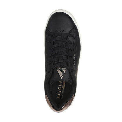 Black-White - Pack Shot - Skechers Womens-Ladies Uno Court Courted Air Trainers