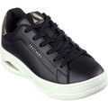 Black-White - Front - Skechers Womens-Ladies Uno Court Courted Air Trainers