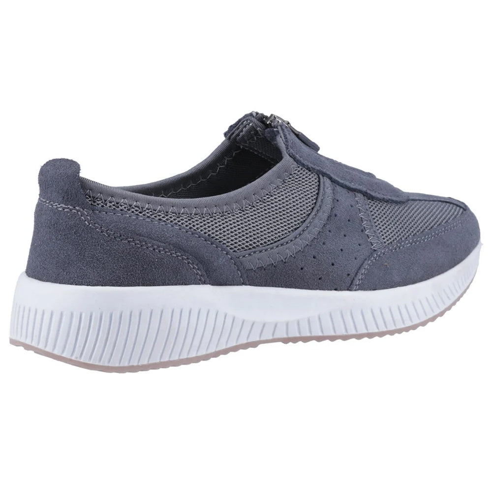 Grey - Back - Fleet & Foster Womens-Ladies Cora Shoes