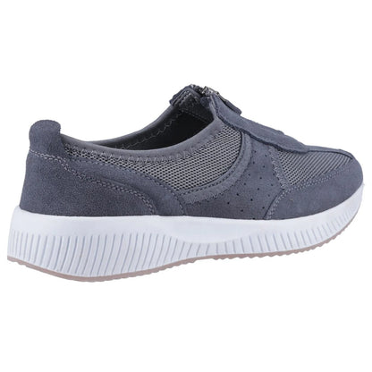 Grey - Back - Fleet & Foster Womens-Ladies Cora Shoes