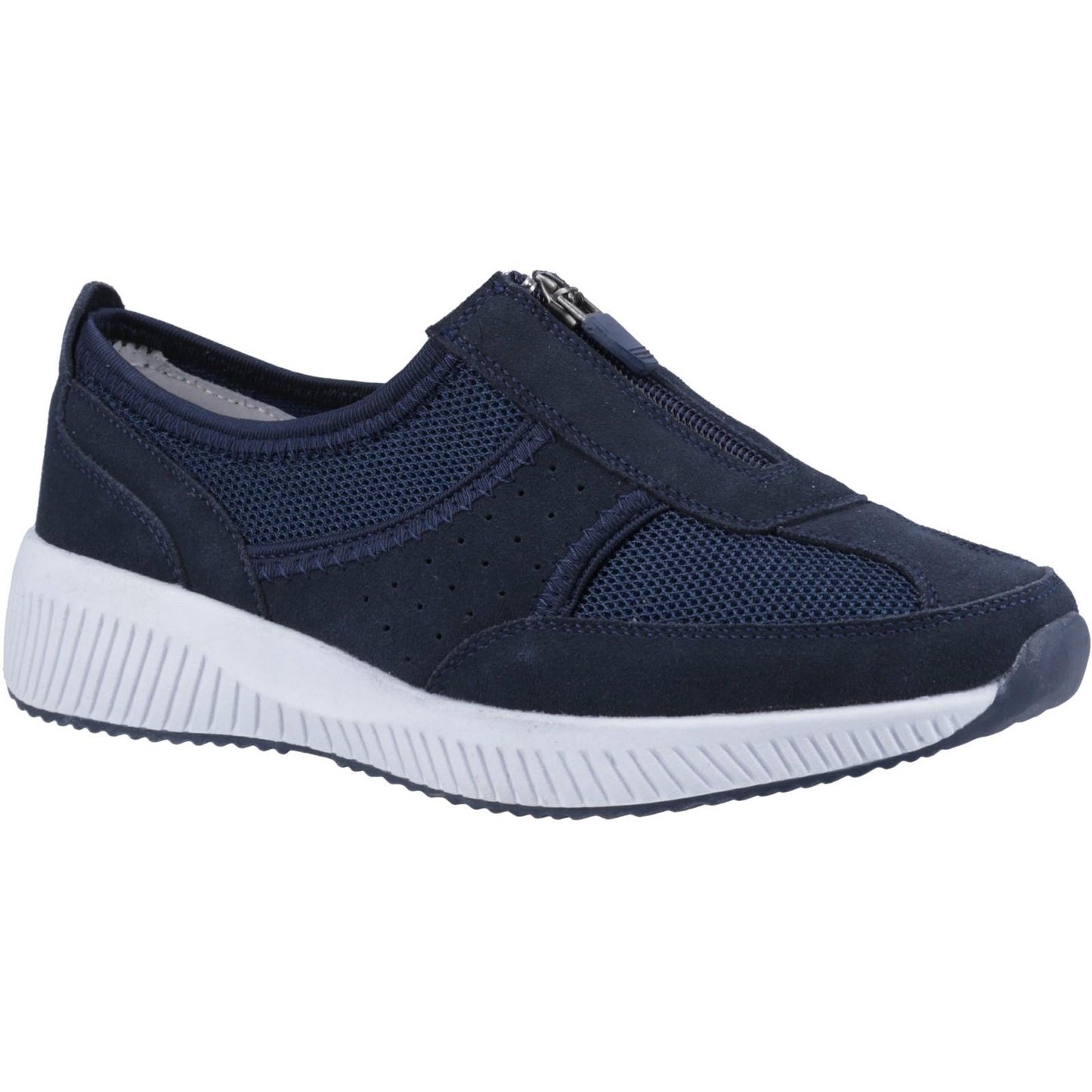 Navy - Front - Fleet & Foster Womens-Ladies Cora Shoes