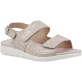 Taupe - Front - Fleet & Foster Womens-Ladies Begonia Leather Sandals