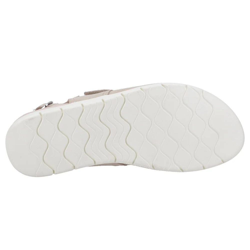 Taupe - Back - Fleet & Foster Womens-Ladies Begonia Leather Sandals
