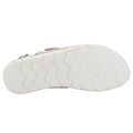 Taupe - Back - Fleet & Foster Womens-Ladies Begonia Leather Sandals