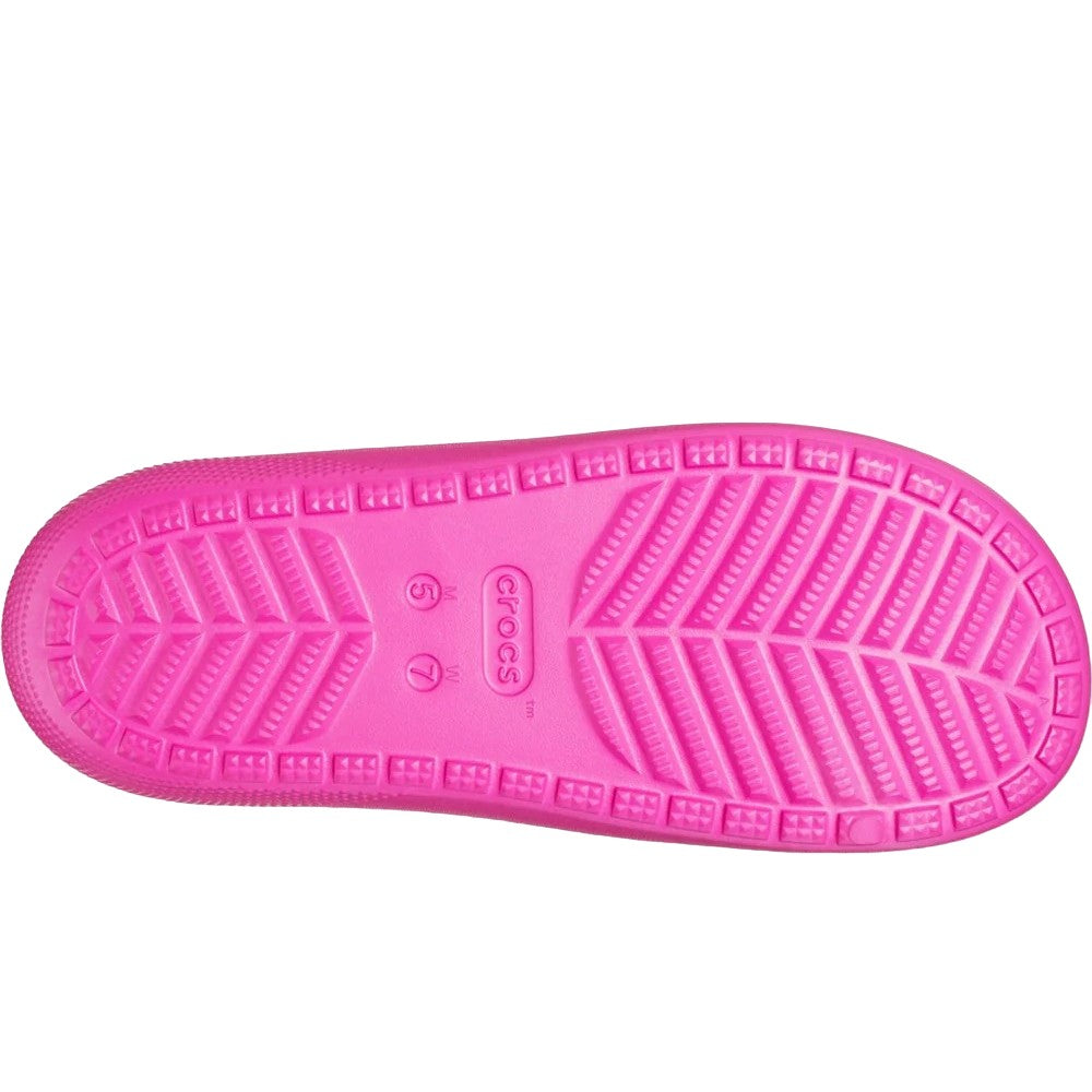 Pink - Side - Crocs Unisex Adult Classic Sandals