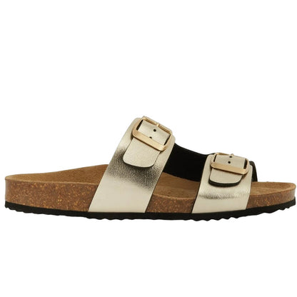 Light Gold - Lifestyle - Geox Womens-Ladies Brionia Nubuck Sandals