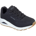 Black - Front - Skechers Womens-Ladies Uno Stand On Air Trainers