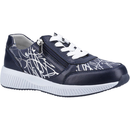 Navy - Front - Fleet & Foster Womens-Ladies Bev Shoes