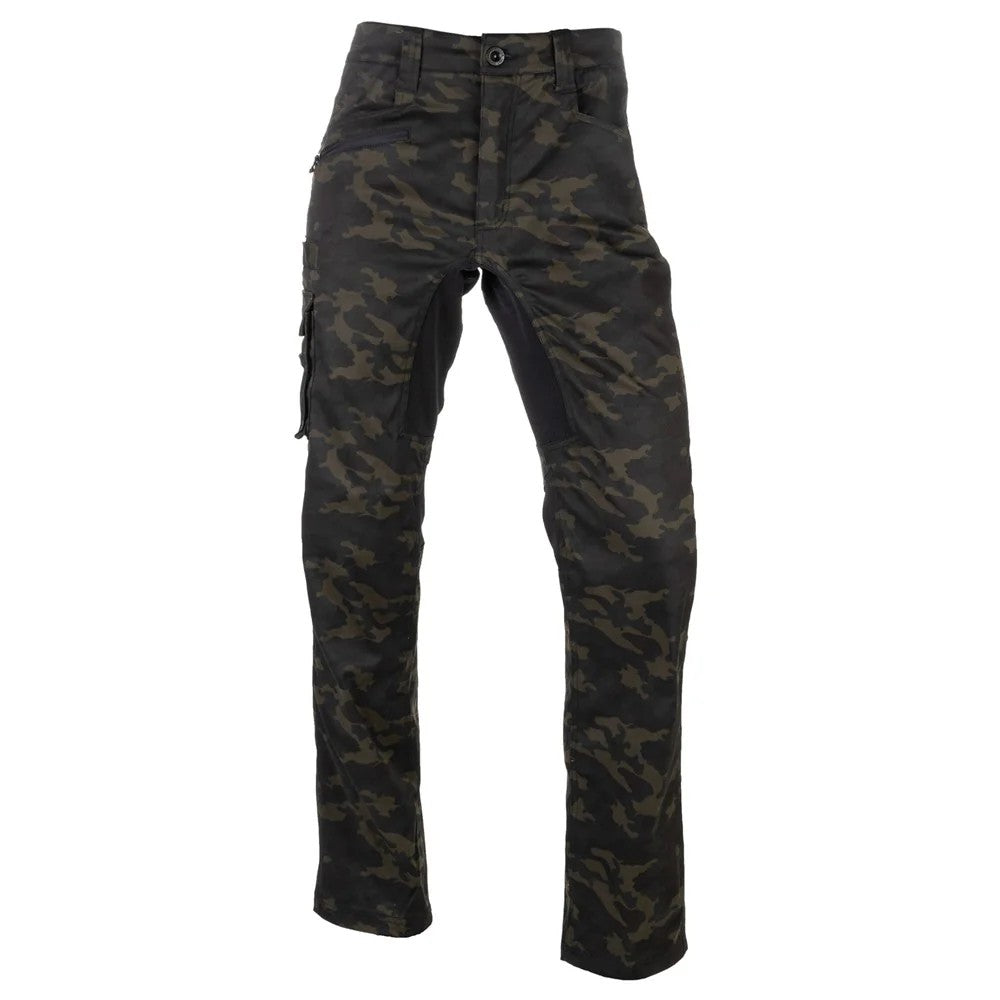 Night Camo - Front - Caterpillar Mens Operator Flex Trousers