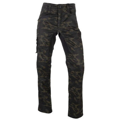 Night Camo - Front - Caterpillar Mens Operator Flex Trousers