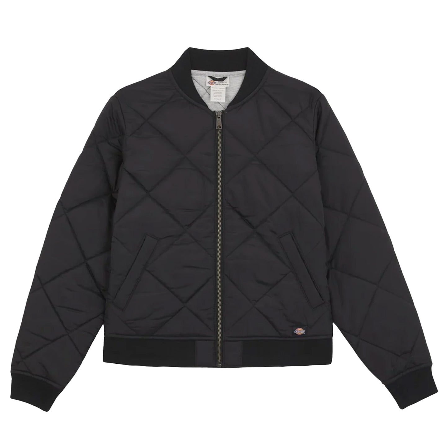 Black - Front - Dickies Womens-Ladies Quilted Bomber Jacket