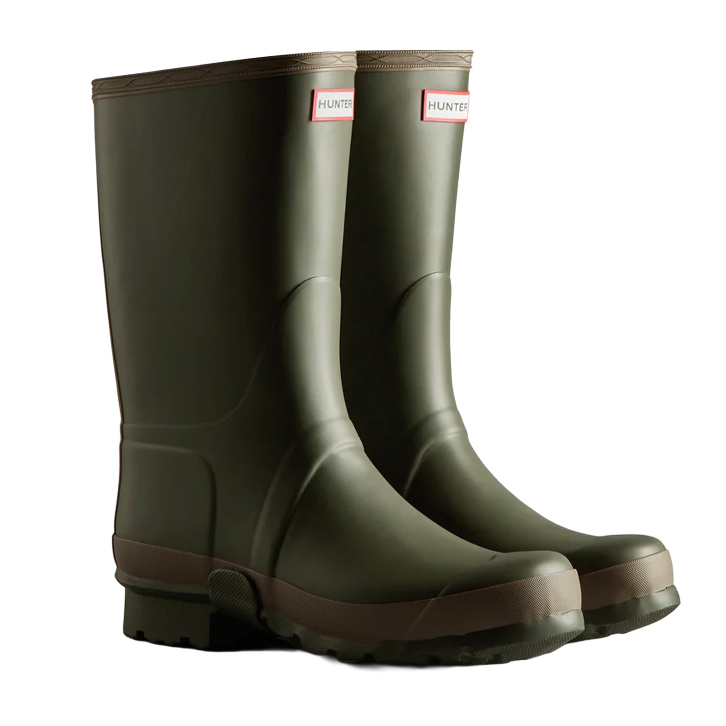 Dark Olive-Clay - Lifestyle - Hunter Mens Gardener Waterproof Wellington Boots
