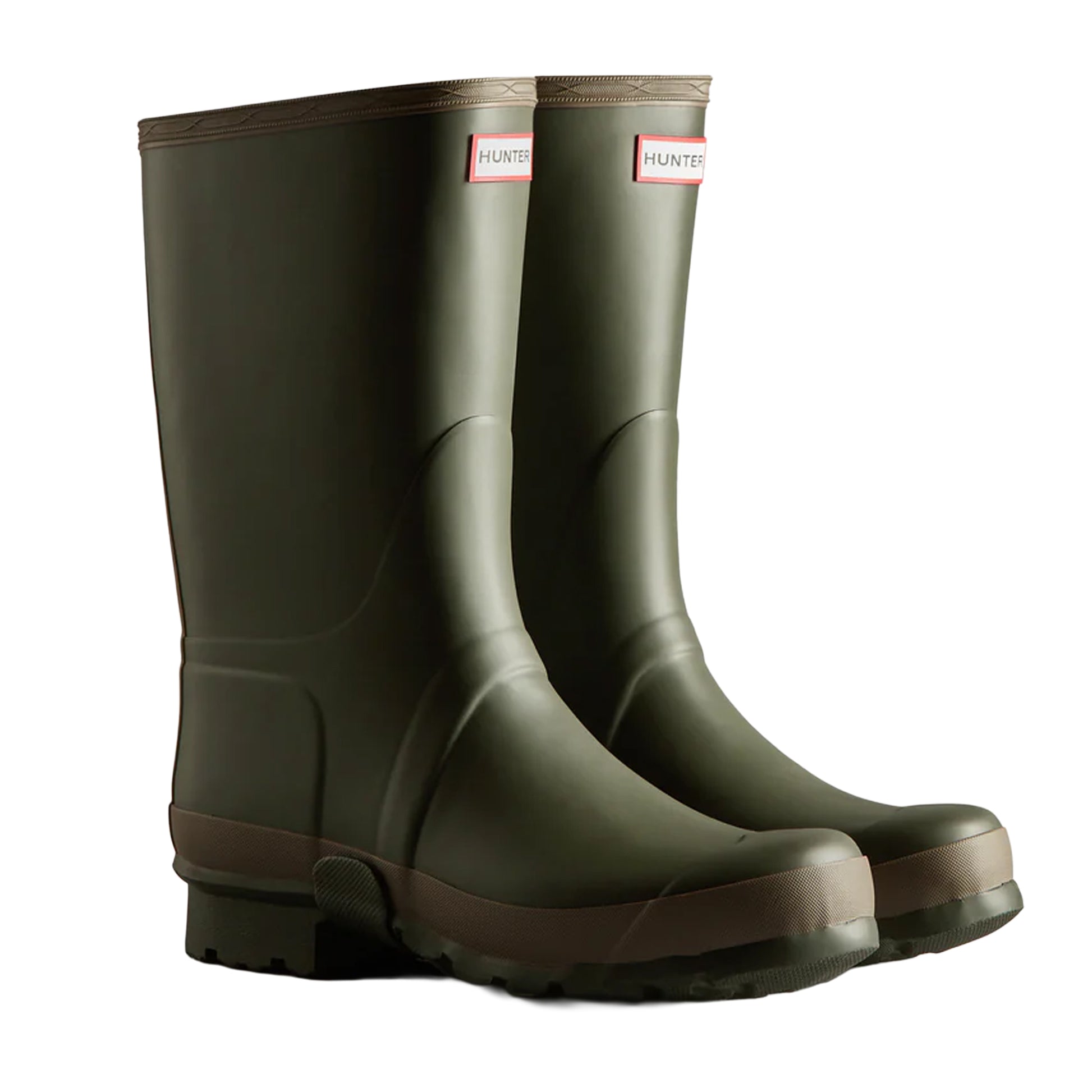 Dark Olive-Clay - Lifestyle - Hunter Mens Gardener Waterproof Wellington Boots