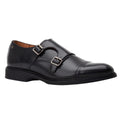 Burnt Tan - Front - Base London Mens Diablo Monk Leather Shoes