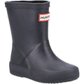 Black - Front - Hunter Childrens-Kids First Classic Wellington Boots