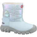 Rainbow-Patter Grey - Front - Hunter Childrens-Kids Intrepid Ski Boots - Snow Boots