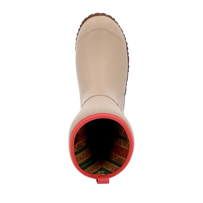 Tan - Pack Shot - Muck Boots Womens-Ladies Muckster II Mid Cut Wellington Boots
